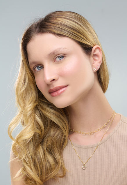 Brinco Zircônia Estrela 4mm Folheado a Ouro 18k