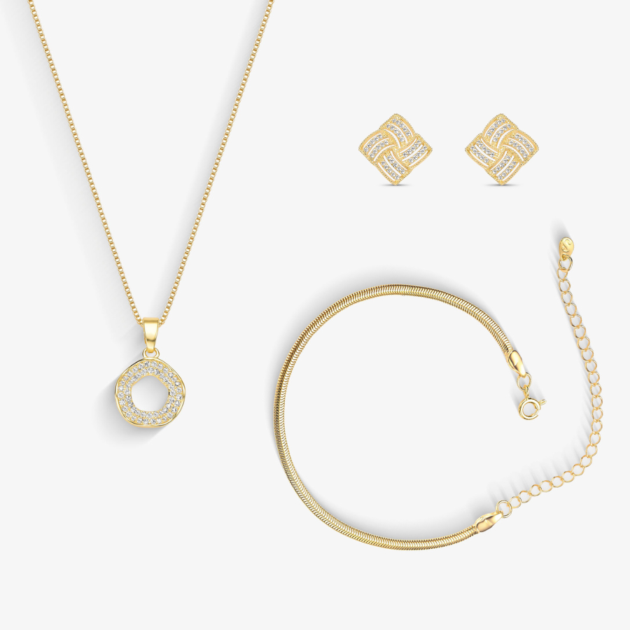 Mix Essência de Mulher Folheado a Ouro 18k