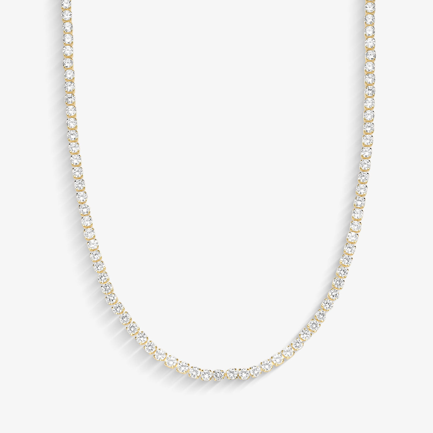 Choker Zircônia 2mm Folheado a Ouro18k