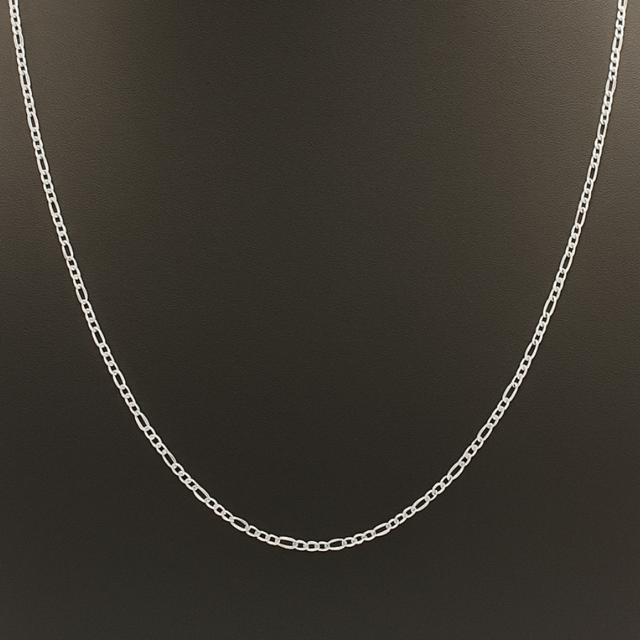 Corrente Masculina Folheada a Prata Shiro