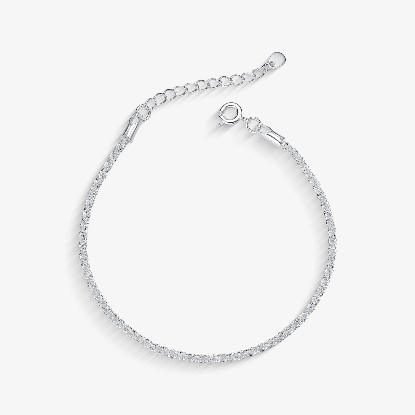 Pulseira Singapura 2mm Folheado a Prata