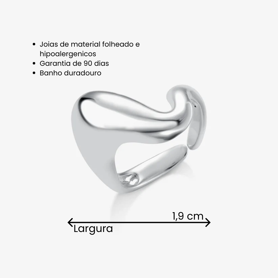 Anel Regulável Orgânico Curva