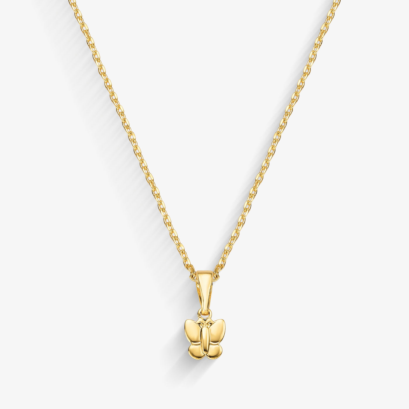 Colar Infantil Borboleta Folheado a Ouro 18k