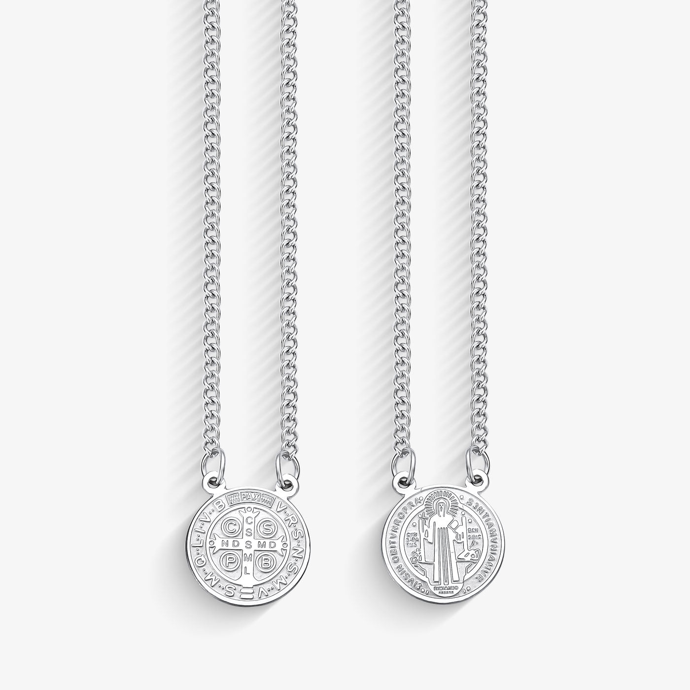 Colar Escapulário Aço Unissex São Bento