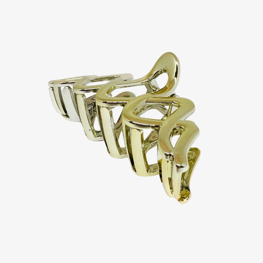 Piranha Dourada Ondas Entrelaçada de Plástico