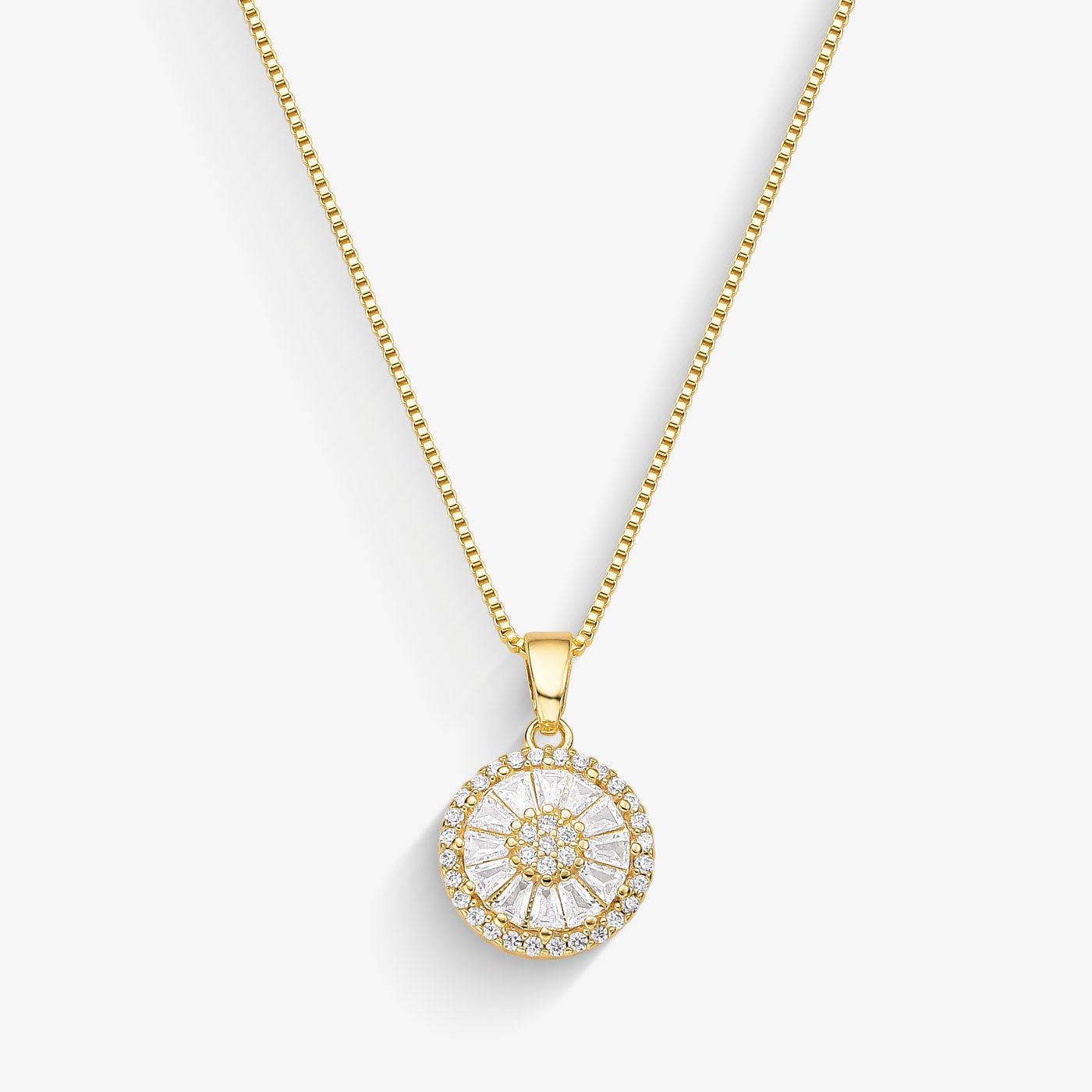 Colar Mandala Cravejada com Pedras Folheado a Ouro 18k