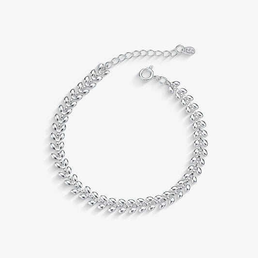 Pulseira Escama Folheado a Prata