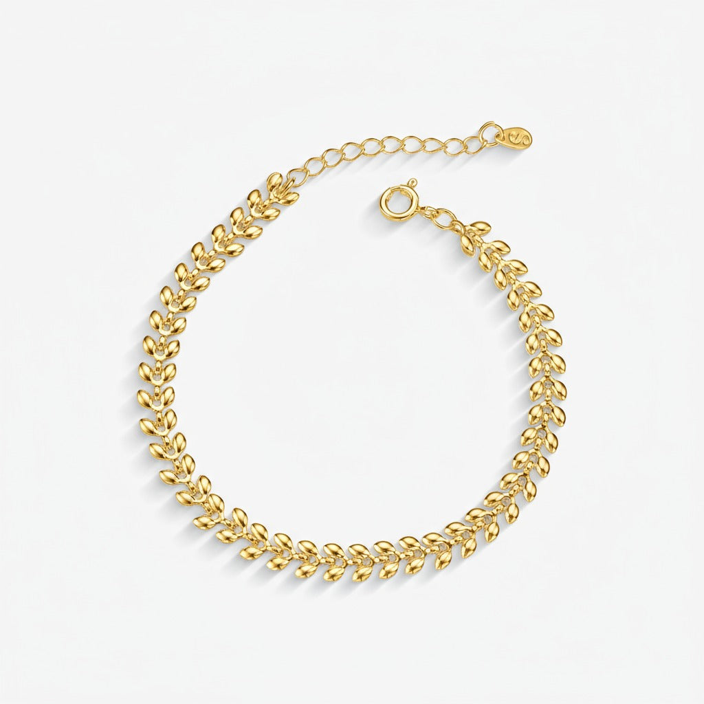 Pulseira Escama Folheado a Ouro 18k