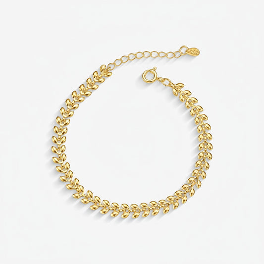 Pulseira Escama Folheado a Ouro 18k