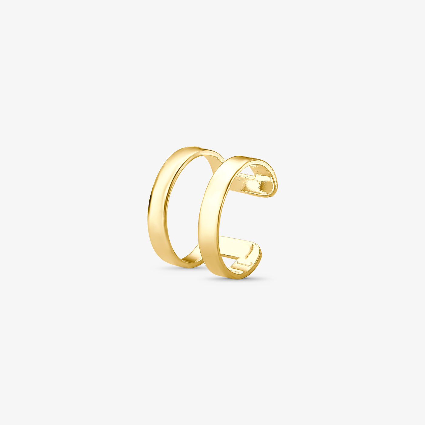 Piercing Fake Dois Aros Folheado a Ouro 18k