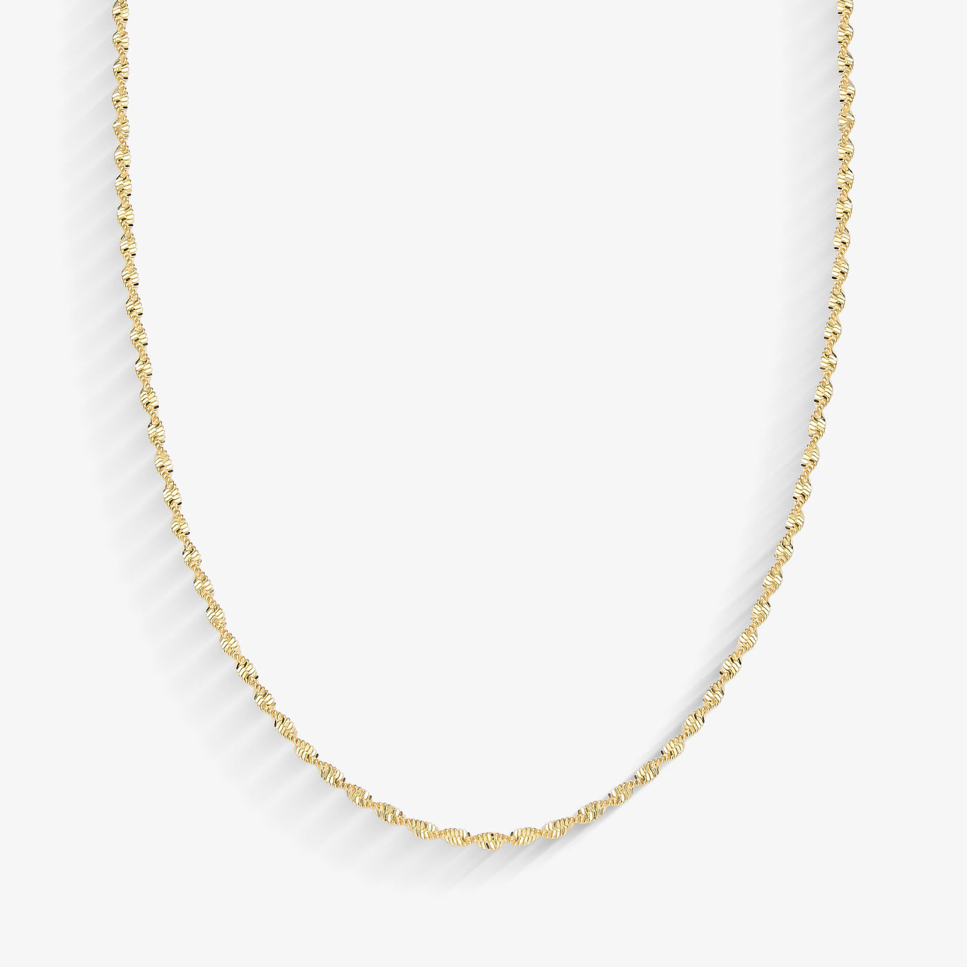 Choker Torcido Laminado Folheado a Ouro18k
