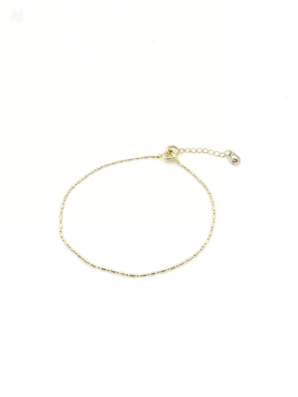 Pulseira Cubinhos Texturizado Folheado a Ouro 18k