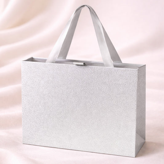 Bolsa Presente Sayuri- Caixa Prata Glitter