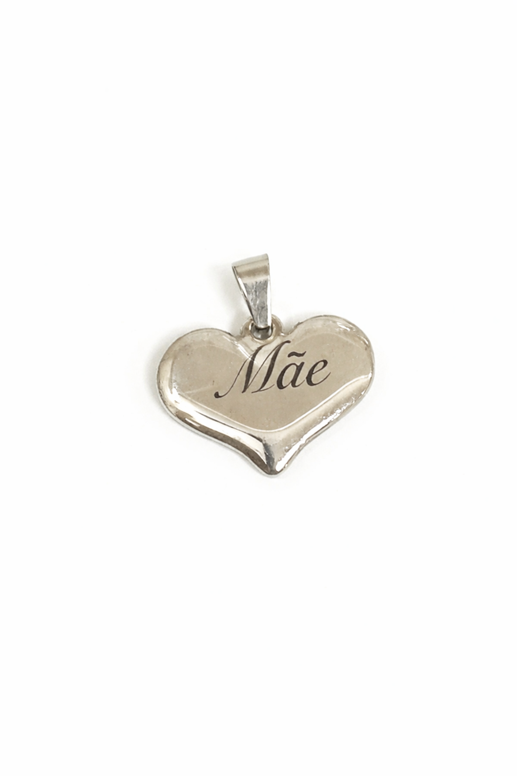 Pingente Coração Aço Inox