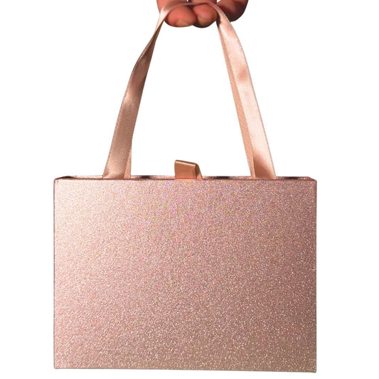 Bolsa Presente Sayuri- Caixa Rosa Glitter