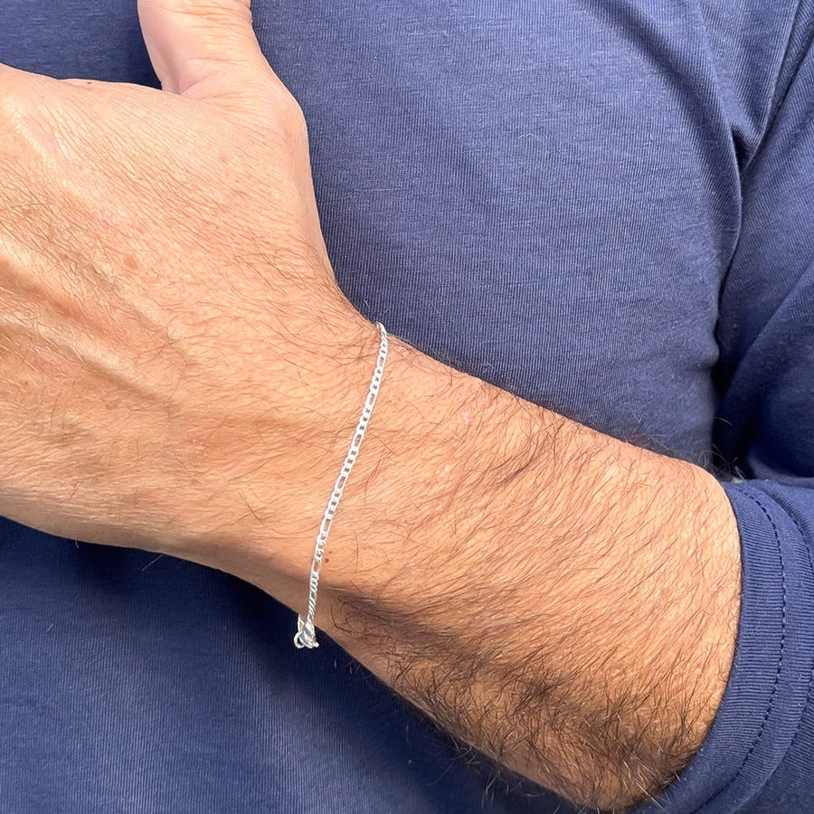 Pulseira Masculina Shiro Folheada a Prata