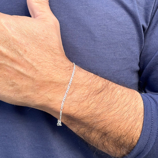 Pulseira Masculina Shiro Folheada a Prata