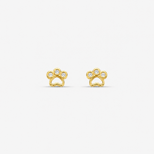 Brinco Patinha Folheado a Ouro 18k