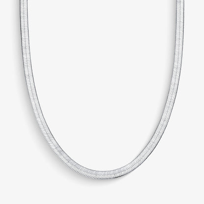 Choker Malha Italiana Folheado a Prata