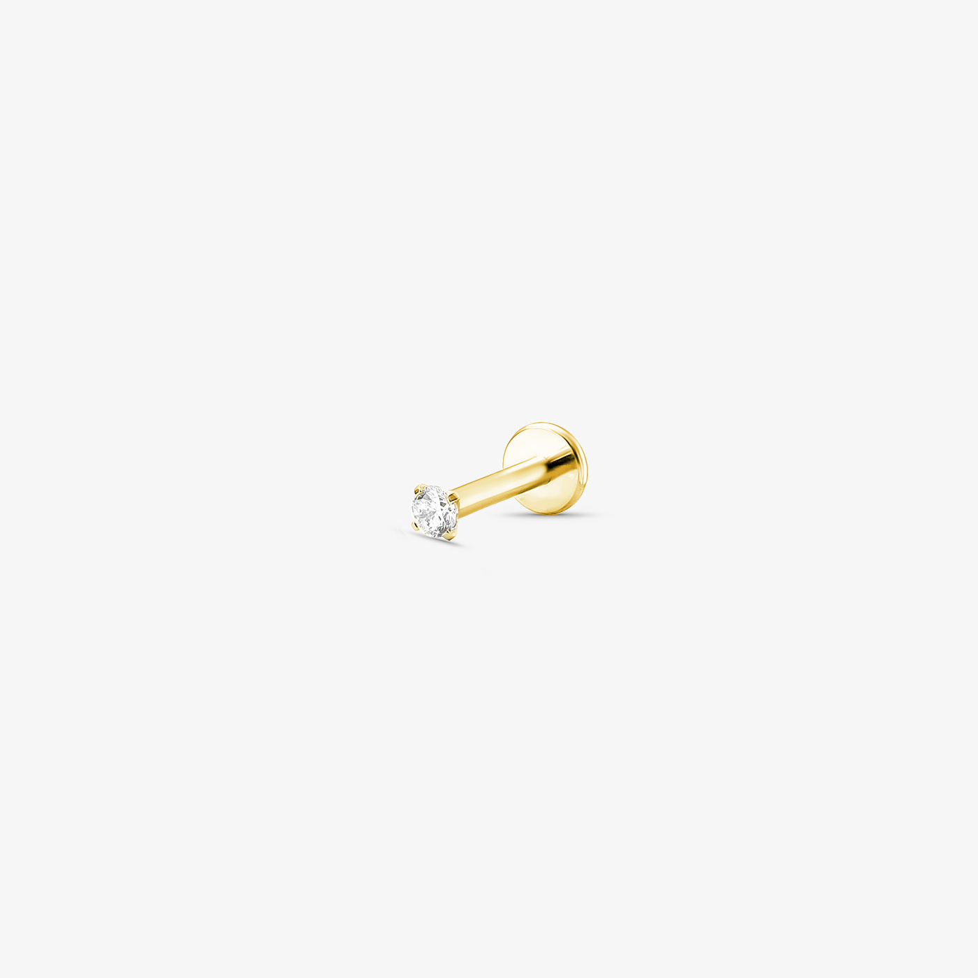 Piercing Dourado Labret Ponto de Luz Aço