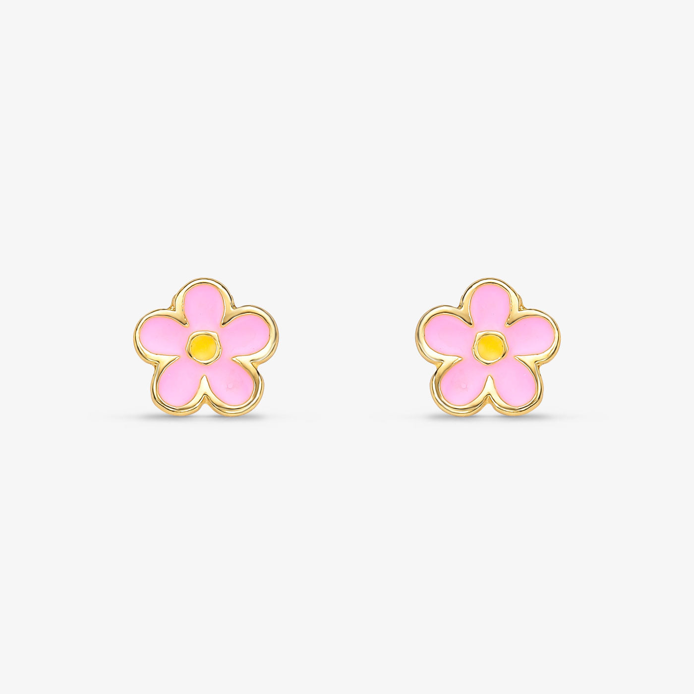 Brinco Infantil Flor Folheado a Ouro 18k