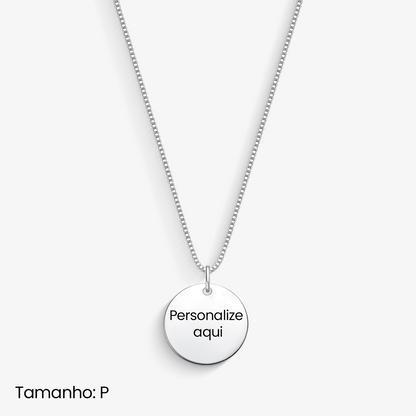 Colar Medalha com Nome Personalizado