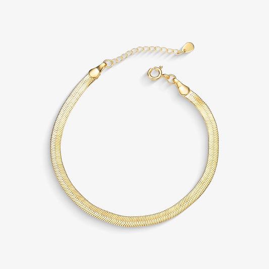 Pulseira Malha Italiana Folheado a Ouro18k