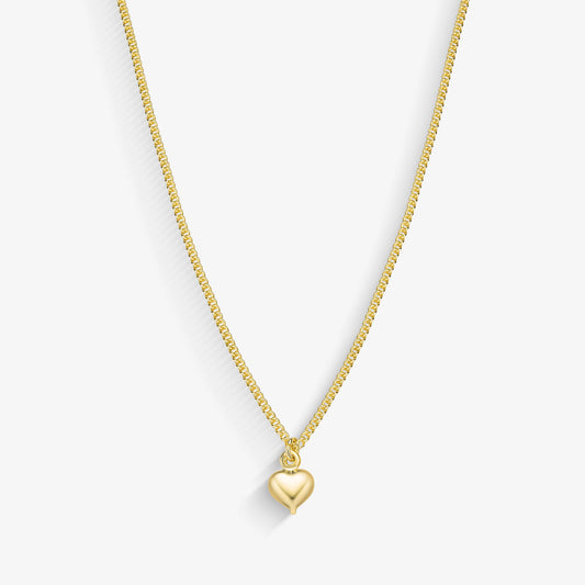 Colar Infantil Coração Folheado a Ouro18k
