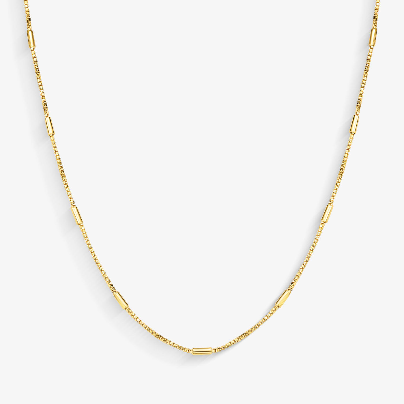 Colar Veneziana Palito Folheado a Ouro 18k