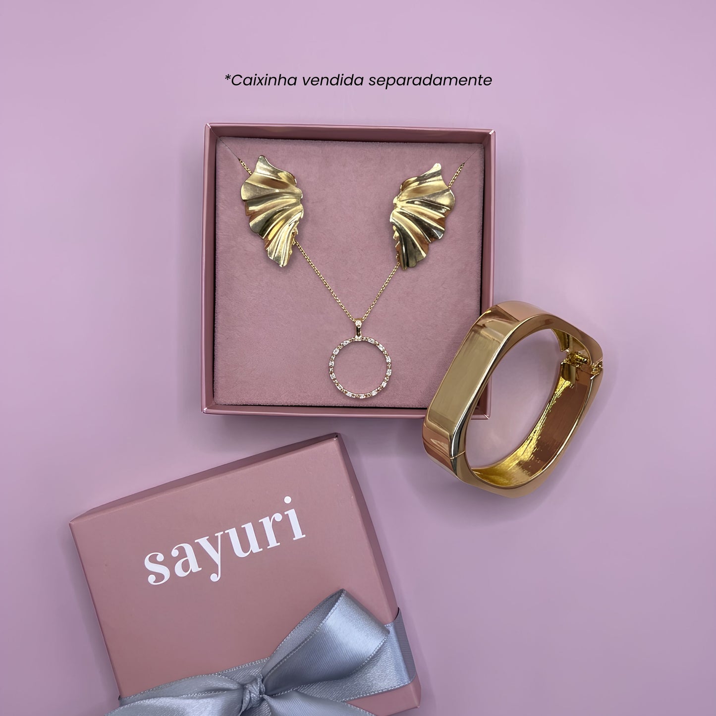 Mix Max Serena Folheado a Ouro 18k