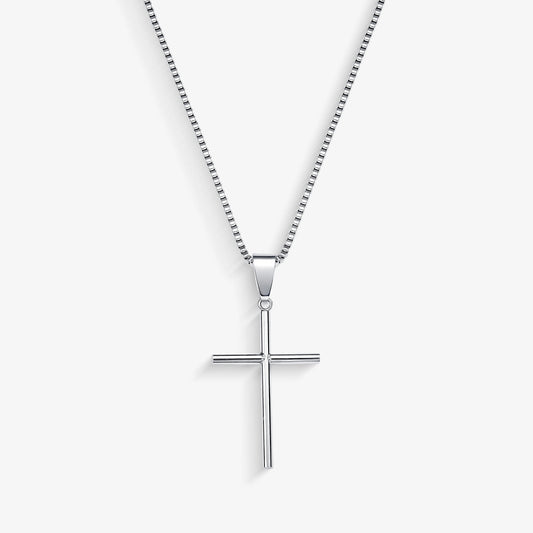 Corrente de Aço Masculina Crucifixo 70cm