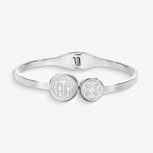 Bracelete São Bento em Aço