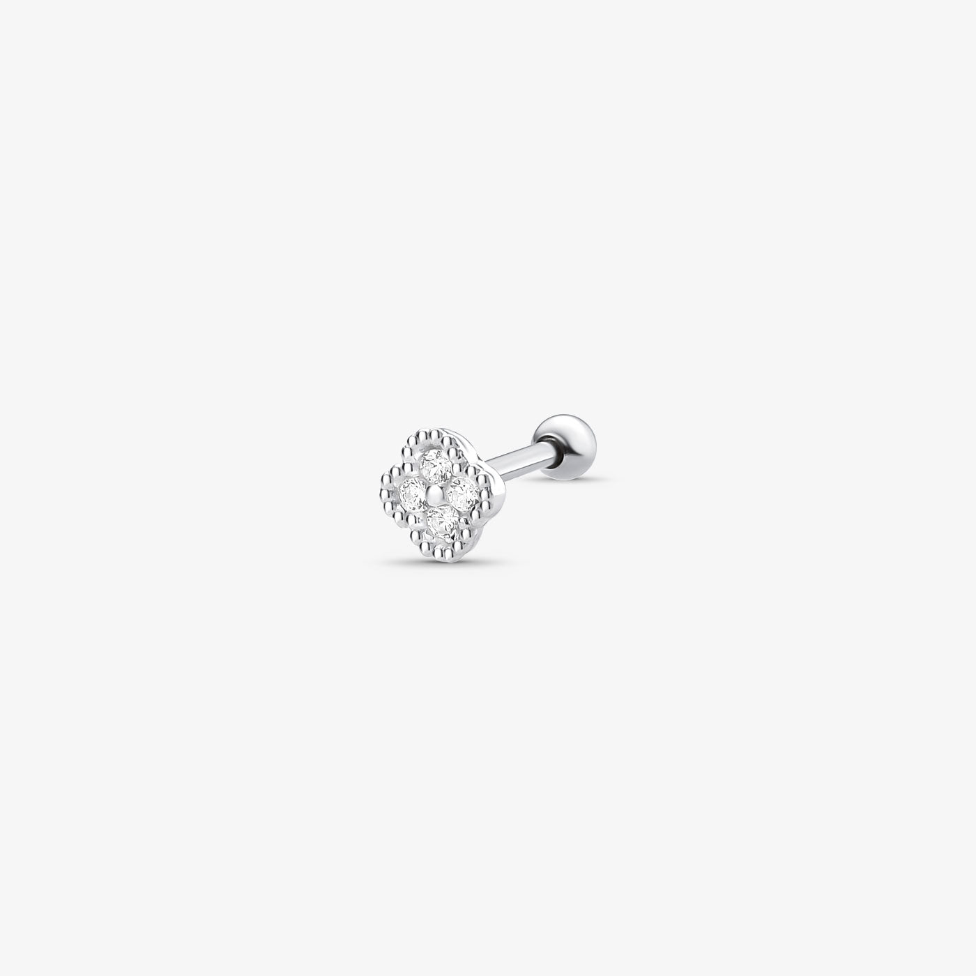 Piercing Aço Helix Trevo
