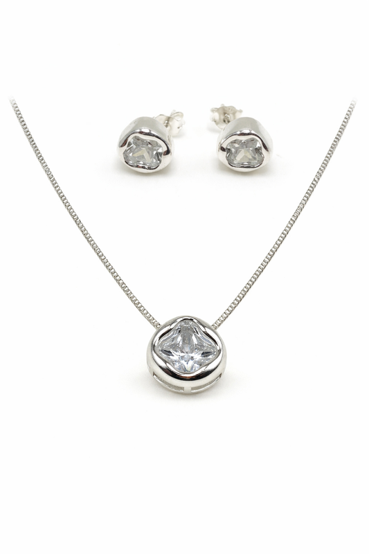 Conjunto Formato Orgânico Folheado a Prata