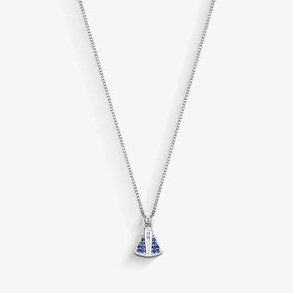 Colar Nossa Senhora Cravejada com Manto Azul