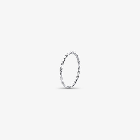 Piercing Nostril Prata Argola Torcida