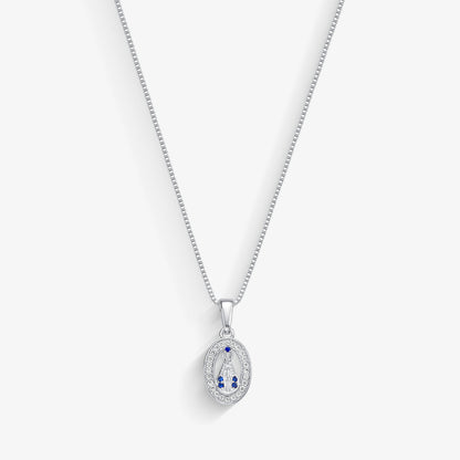 Colar Nossa Senhora Oval Cravejada