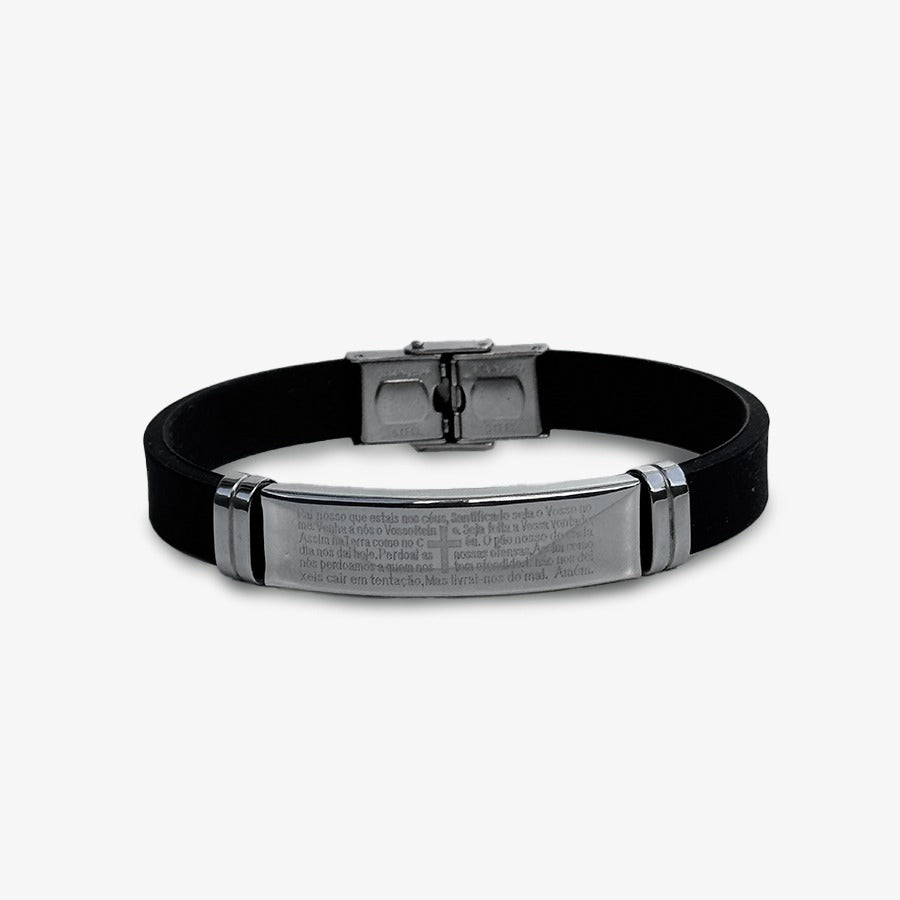 Pulseira Aço Chapa Pai Nosso
