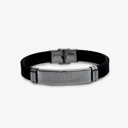 Pulseira Aço Chapa Pai Nosso