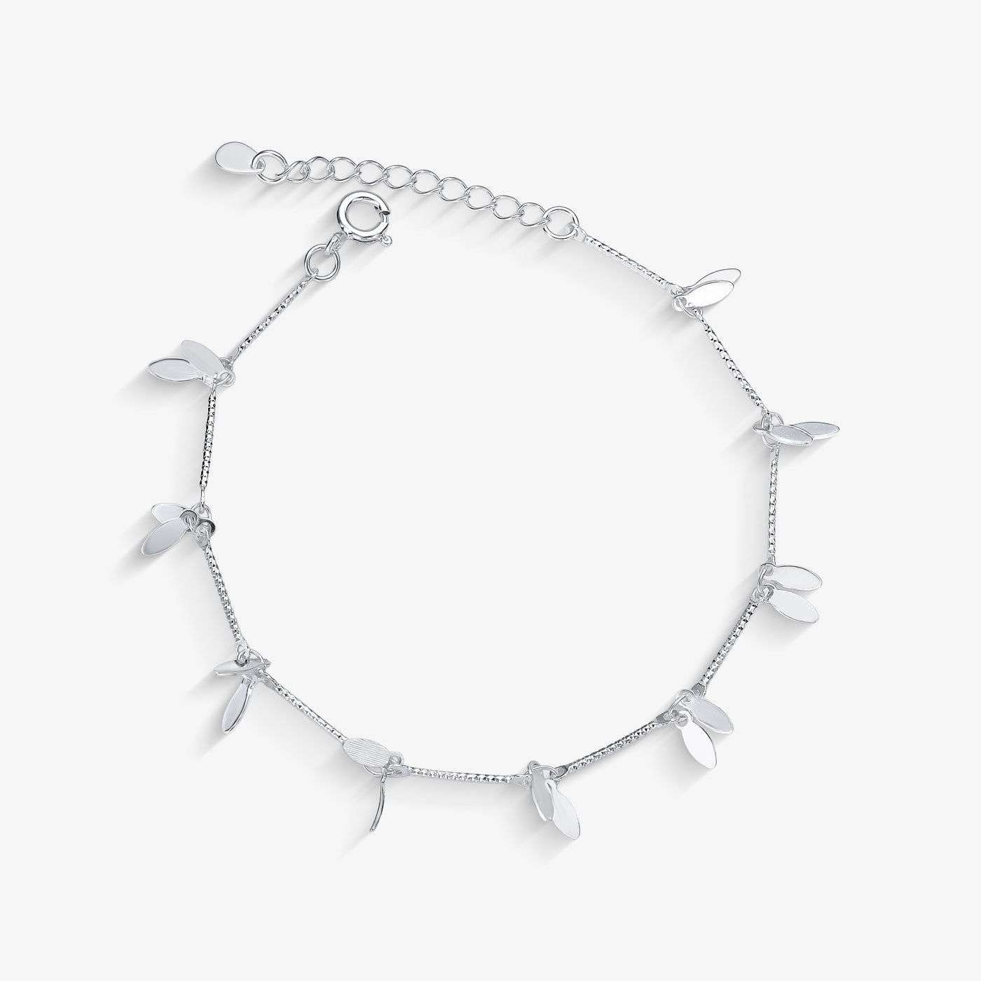 Pulseira Folhas em chapa