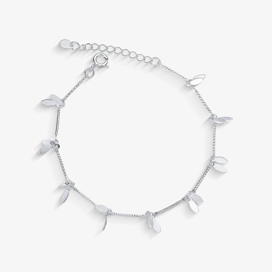 Pulseira Folhas em chapa