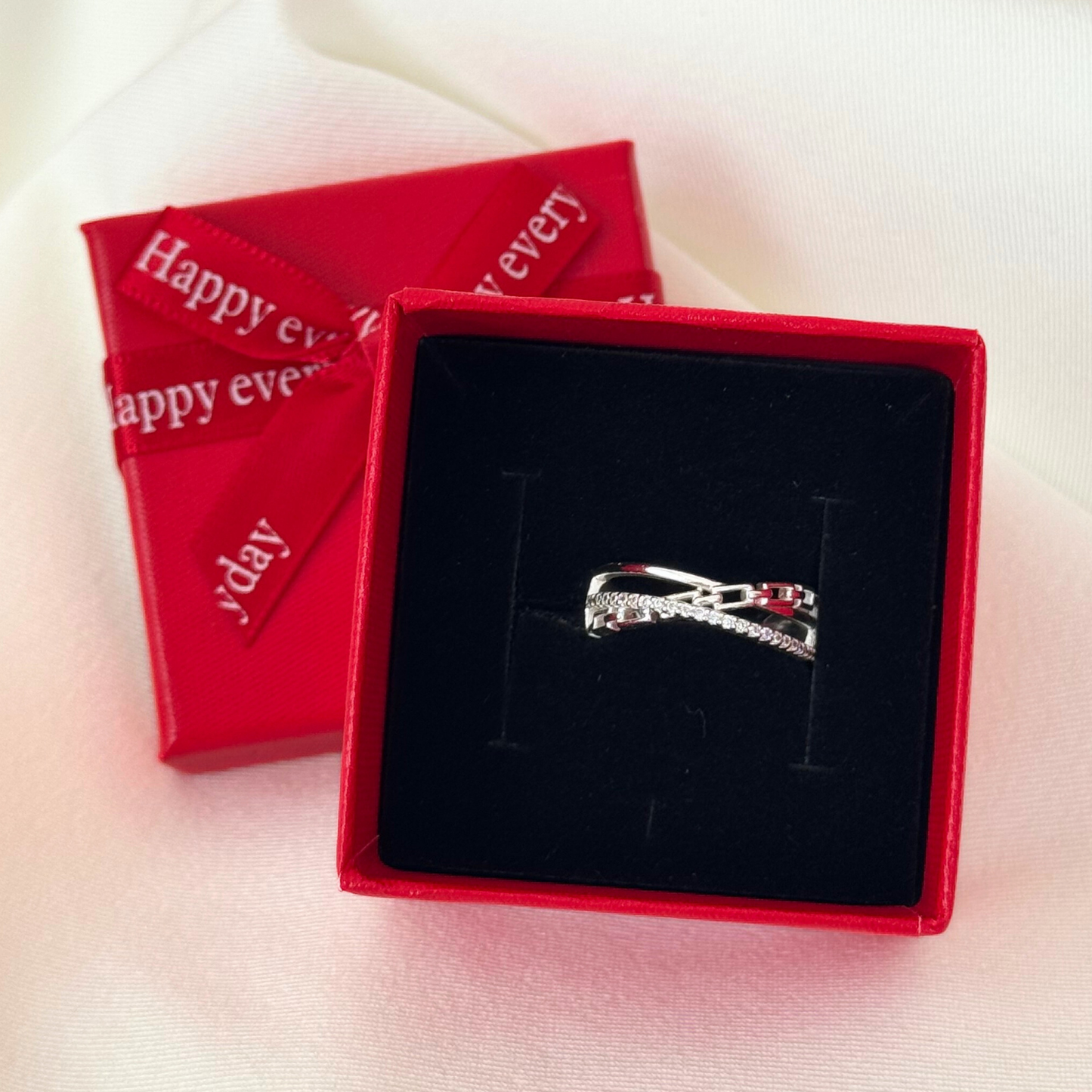 Caixa de Presente Happy-Vermelho