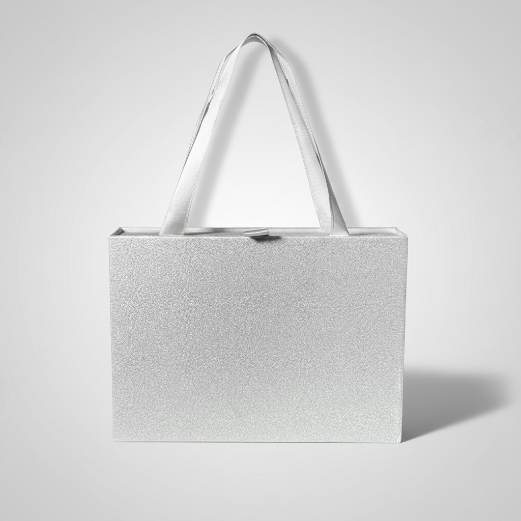 Bolsa Presente Sayuri- Caixa Prata Glitter