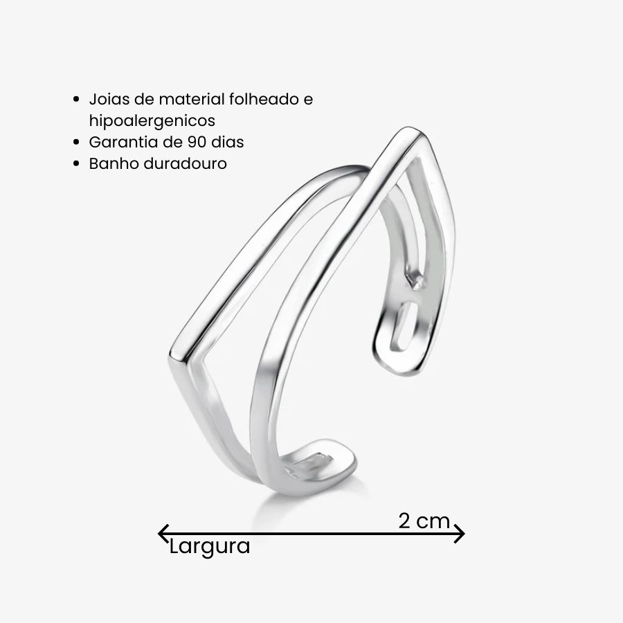 Anel Regulável Duplo Assimétrico