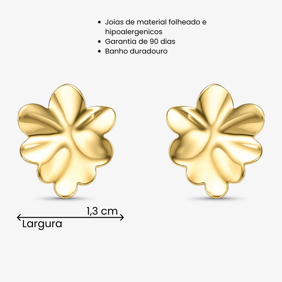 Brinco Aspen Folheado a Ouro 18k