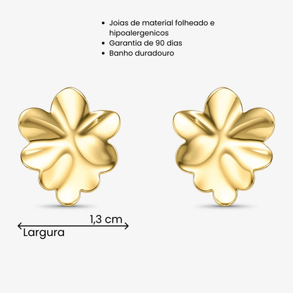Brinco Aspen Folheado a Ouro 18k