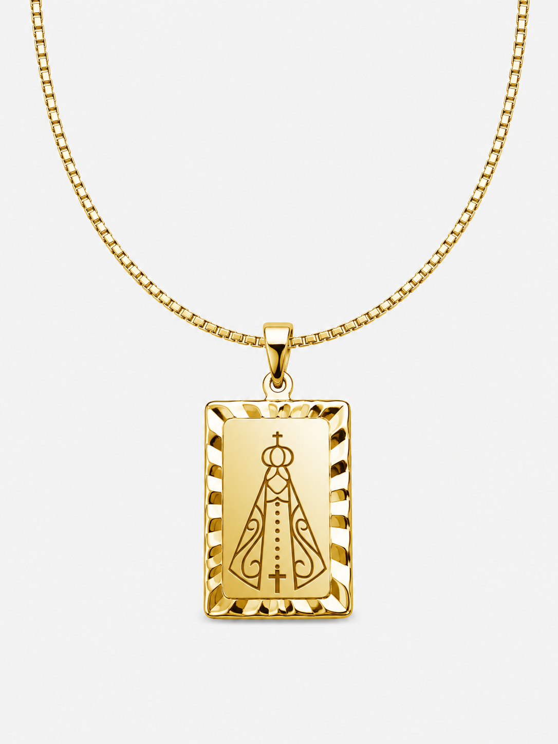 Colar Personalizado Moldura Folheado a Ouro 18k