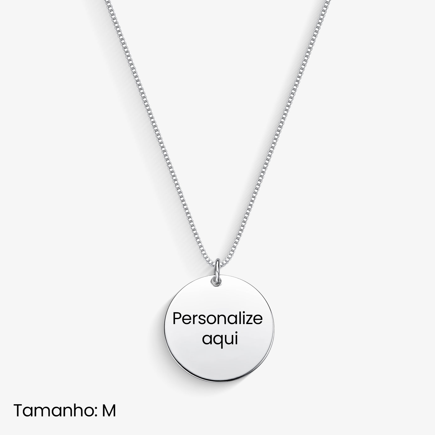 Colar Medalha com Nome Personalizado
