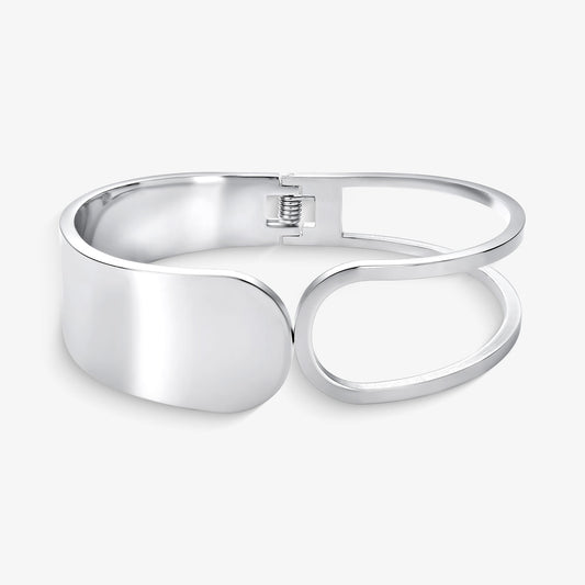 Bracelete Orgânico em Aço