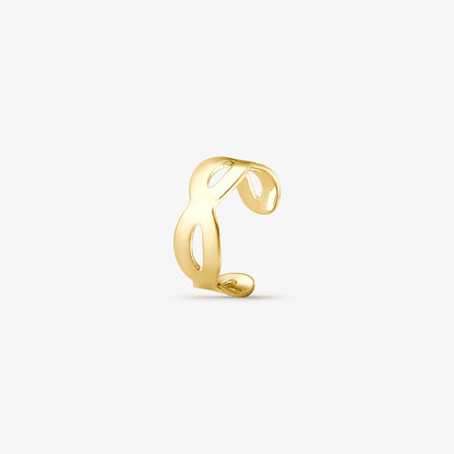 Piercing Fake Entrelaçado Folheado a Ouro 18k